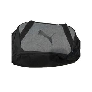 Puma Training Black Gray Duffel Bag 20"x12"x10"